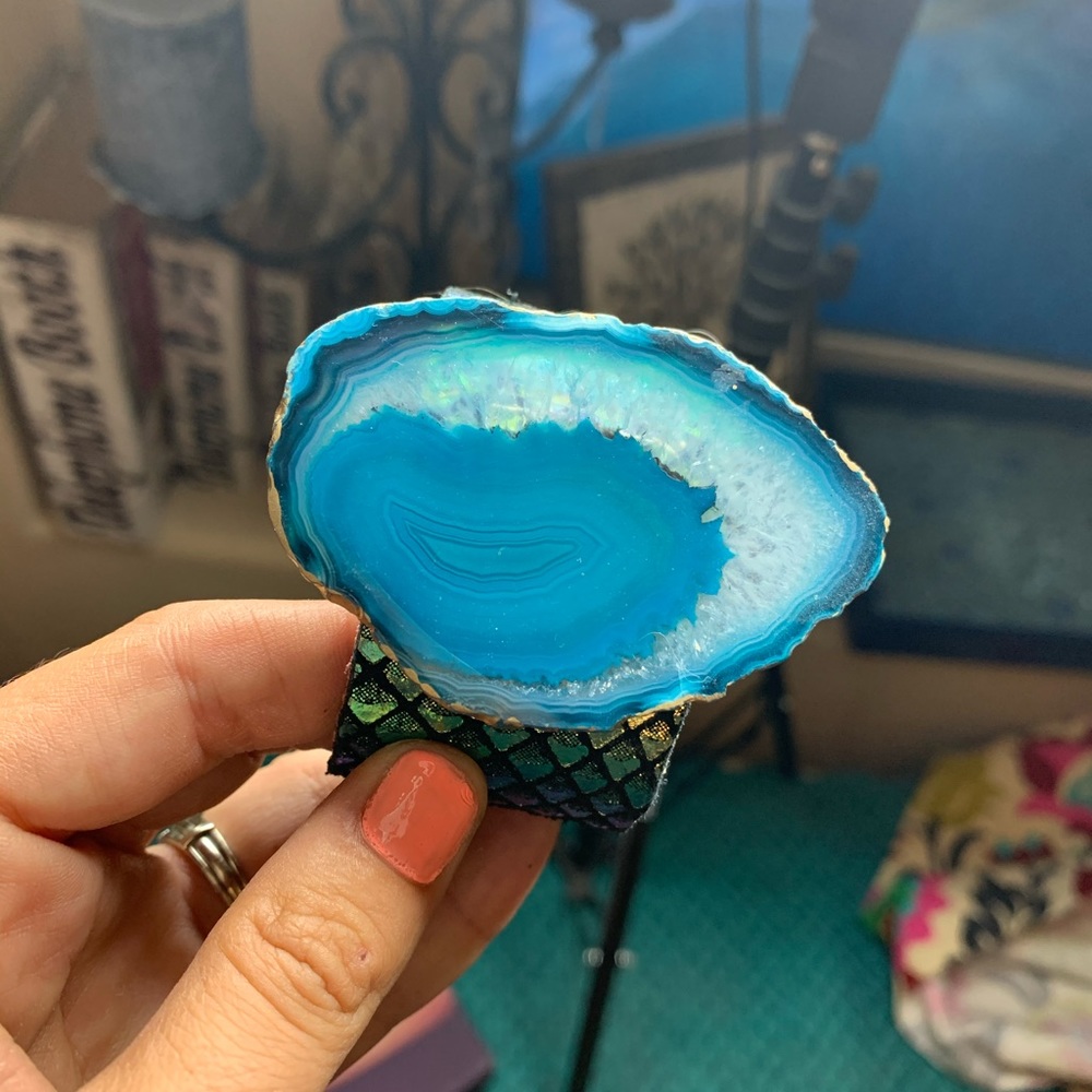 Agate cuff bracelet